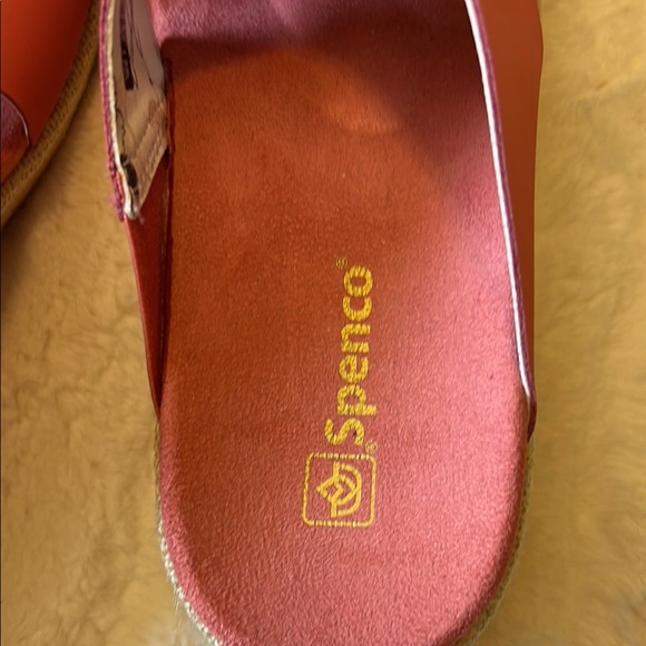 Spenco Oasis Coral Heather Wide Strap Sandals Size W8 - Picture 6 of 8